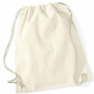 Recycled cotton gymsac - Natural, One size