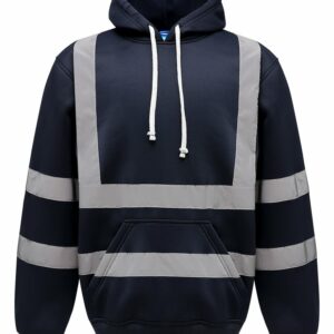 Yk032 Navy Ft Hi-vis pull-over hoodie (HVK05) – Navy* Blue, 2XL