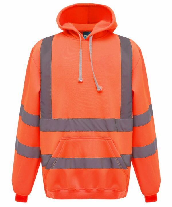 Yk032 Orange Ft Hi-vis pull-over hoodie (HVK05) – Orange Orange, 2XL