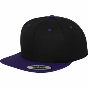 The classic snapback 2-tone  (6089MT) - Black/Purple, One size