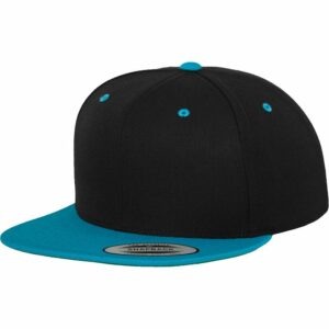 The classic snapback 2-tone  (6089MT) - Black/Teal, One size