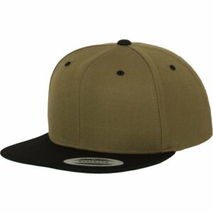 The classic snapback 2-tone  (6089MT) - Olive/Black, One size