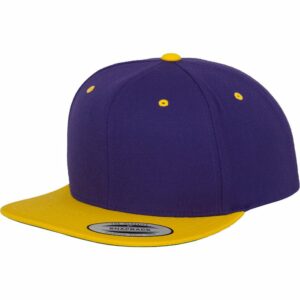 The classic snapback 2-tone  (6089MT) - Purple/Gold, One size