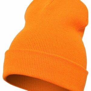 Heavyweight long beanie (1501KC) - Blaze Orange, One size