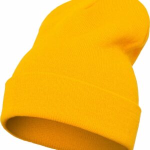 Heavyweight long beanie (1501KC) - Gold, One size
