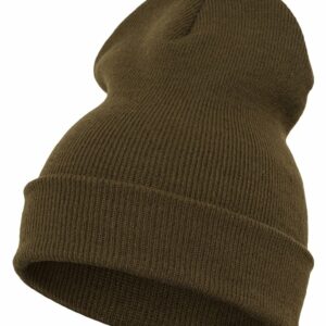 Heavyweight long beanie (1501KC) - Olive, One size