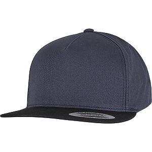 Classic 5-panel snapback (6007) - Navy/Black, One size