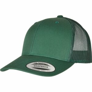 Retro trucker cap (6606) - Evergreen, One size