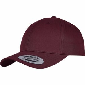 Curved classic snapback (7706)(7706) - Maroon, One size