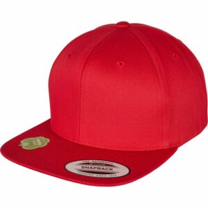 Organic cotton snapback (6089OC) - Red, One size