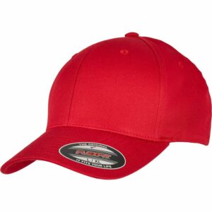 Flexfit organic cotton cap (6277OC) - Red, S/M