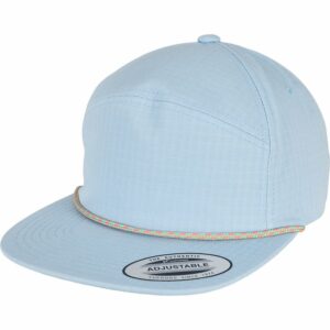 Colour braid jockey cap (7005CB) - Light Blue, One size