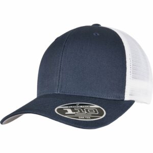 110 mesh 2-tone cap (110MT) - Navy/White, One size