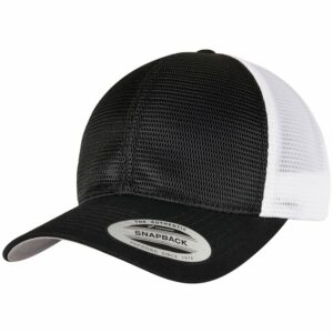360° omnimesh 2-tone cap (6360T) - Black White, One size