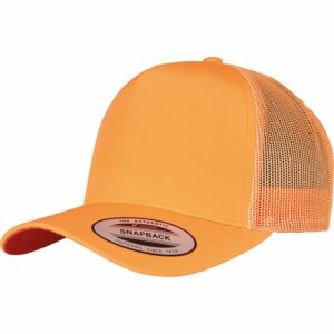 Neon retro trucker (6506NT) - Neon Orange, One size