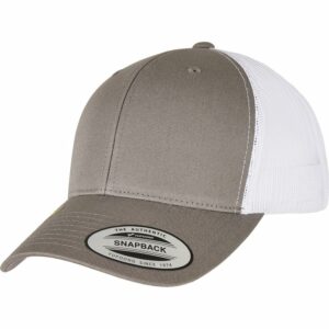 YP classics recycled retro trucker cap 2-tone (6606RT) - Grey/White, One size
