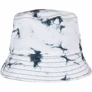Batik dye reversible bucket hat - Black White, One size