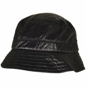 Light nylon bucket hat - Black, One size