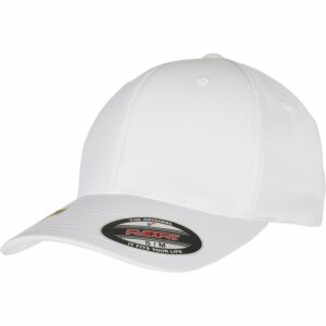 Flexfit recycled polyester cap - White, S/M