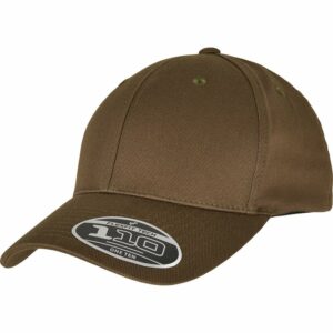Flexfit 110 curved visor snapback - Olive, One size