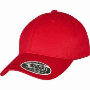 Flexfit 110 curved visor snapback - Red, One size