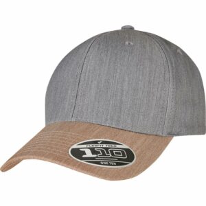 110 Melange mix cap (110MM) - Grey/Khaki, One size