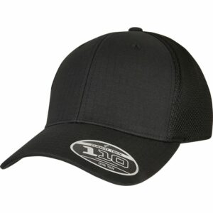 110 Flexfit Ripstop mesh cap (110RM) - Black, One size