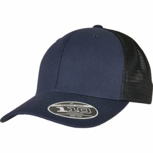 110 Structured canvas trucker (110ST) - Navy/Black, One size