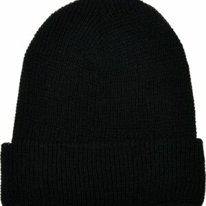 Recycled yarn waffle knit beanie (1505RY) - Black, One size