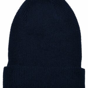 Recycled yarn waffle knit beanie (1505RY) - Navy, One size