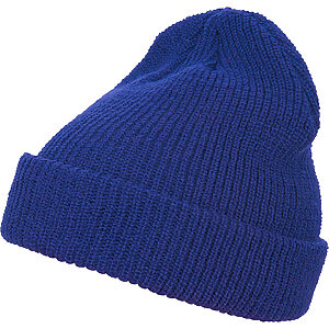 Long knit beanie (1545K) - Royal, One size