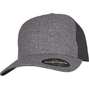 Flexfit Delta® carbon 2-tone cap (180T) - Melange Blue /Melange Charcoal, S/M