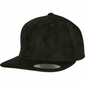 Imitation suede leather snapback (6089SU) - Black, One size