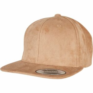Imitation suede leather snapback (6089SU) - Khaki, One size