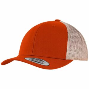 Retro trucker 2-tone (6606T) - Rustic Orange/Khaki, One size
