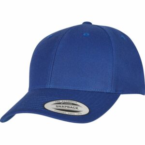 Premium curved visor snapback cap (6789M) - Royal, One size