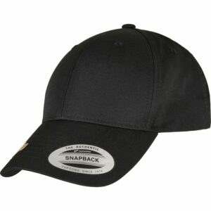 Recycled poly twill snapback (7706RS) - Black, One size