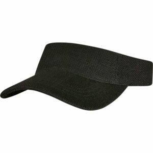 Bast visor cap (8888BV) - Black, One size