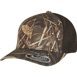 Flexfit 110 mesh RealTree camo cap (110MRC) - Brown, One size